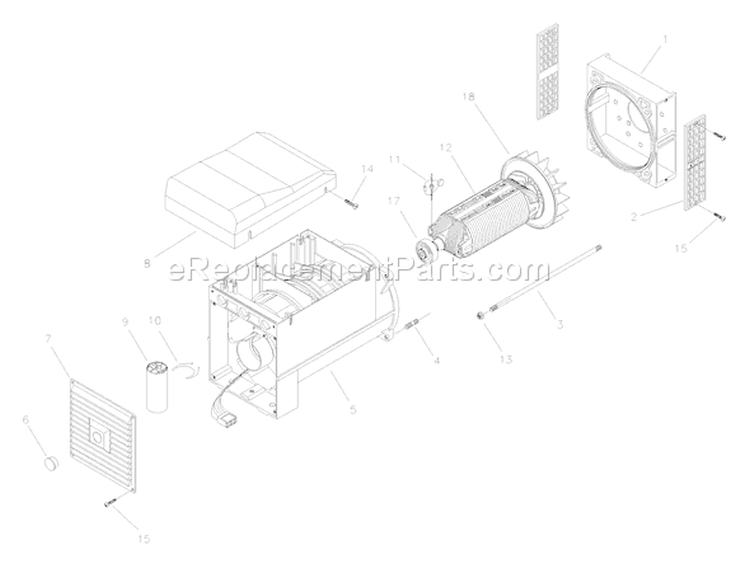 Page A Diagram and Parts List for 030227-0  Briggs and Stratton Generator